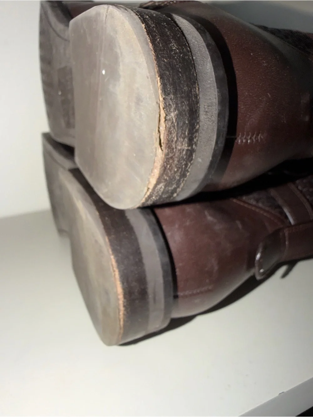 Cole Haan Clover Stretch Side Buckle Tall Riding Boots - Dark Brown. Sz 8.5B